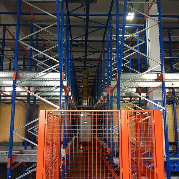 2 layers Stacker crane with radio shuttle system
